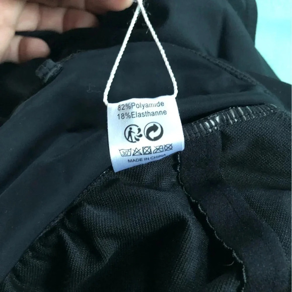 Black One Piece Swimsuit  with Rouched Sides - Picture 10 of 13